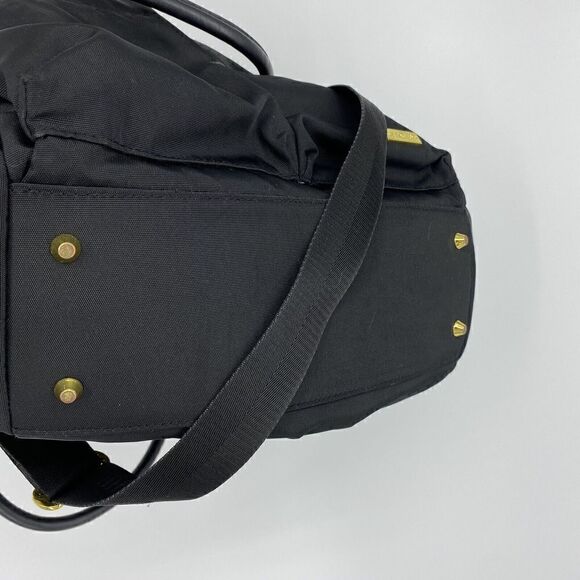 Skip Hop Diaper Bag Black Chelsea Downtown Satchel Gold Hardware Baby Pockets - Picture 10 of 12